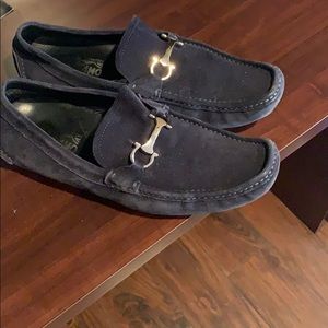 FERRAGAMO SUEDE LOAFERS
